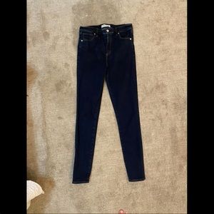 Abercrombie high rise super skinny 8 long